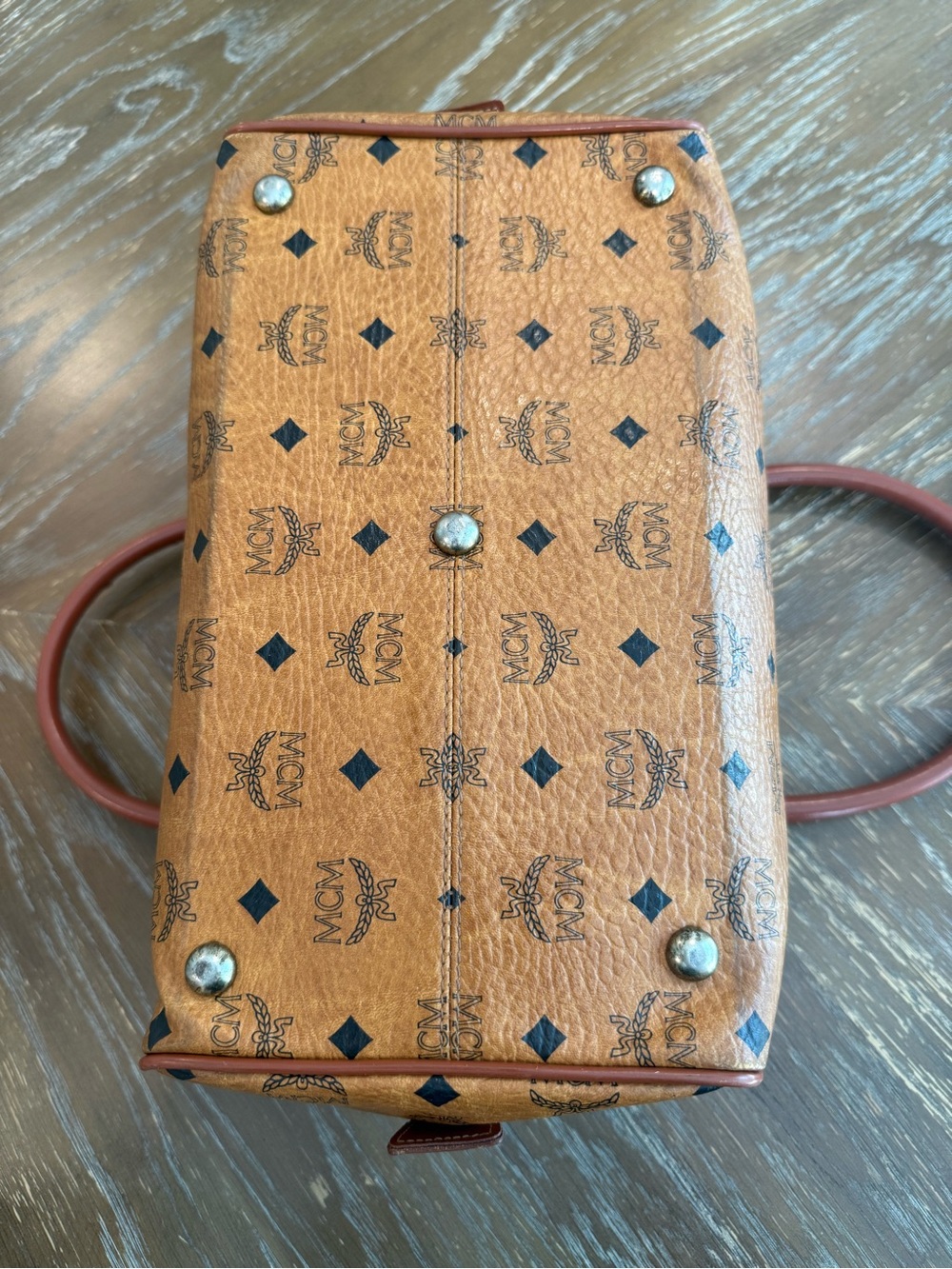 MCM Handbag Brown Leather - Picture 6 of 14
